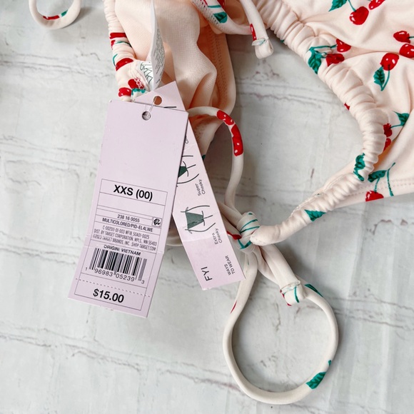 Wild fable NWT cherry print bikini extra cheeky size XS & XXS - Picture 6 of 7